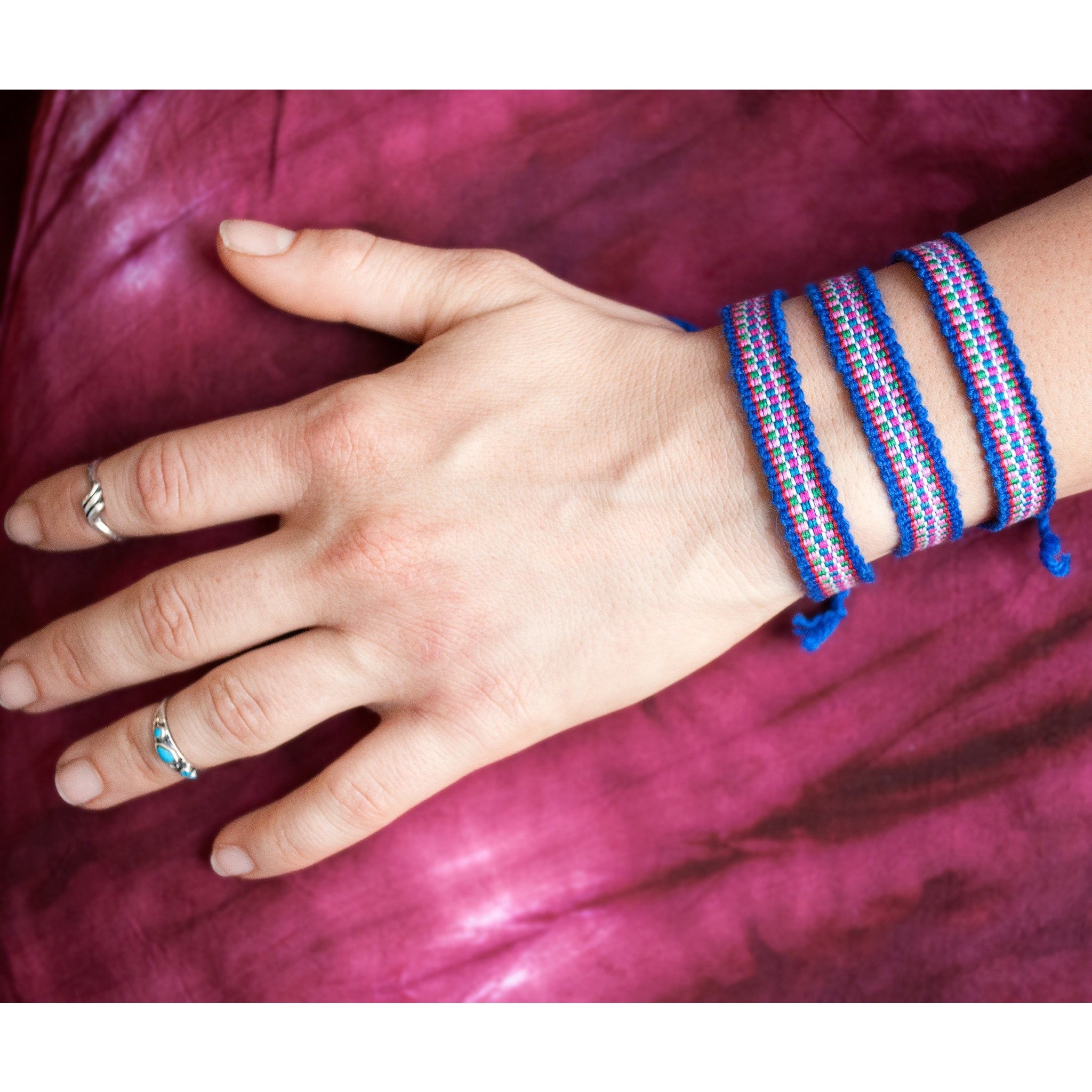 Friendship Bracelet Pack: Blue - Cali Kind Clothing Co. 