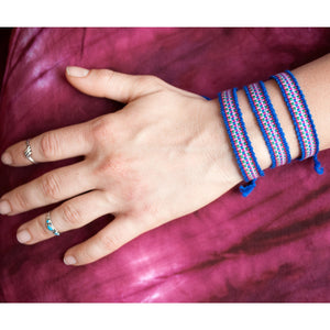 Friendship Bracelet Pack: Blue - Cali Kind Clothing Co. 