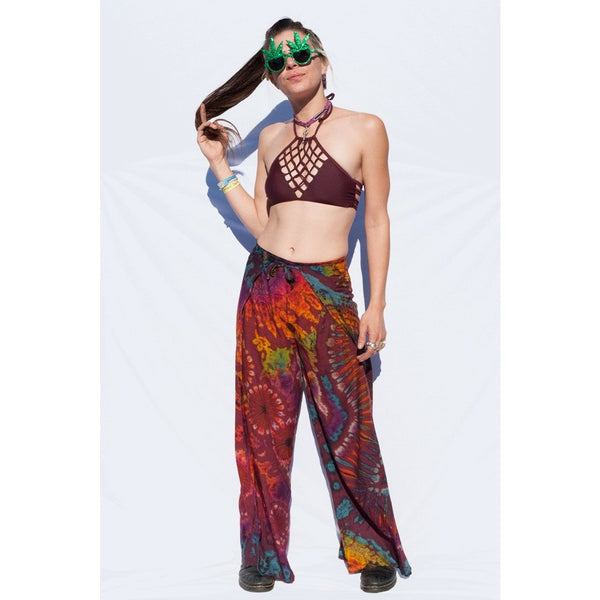 Geo Tie-dye Wrap Pants