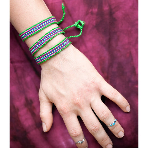 Friendship Bracelet Pack: Green - Cali Kind Clothing Co. 