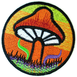 Psychedelic Mushroom Iron-on Patch - Cali Kind Clothing Co. 