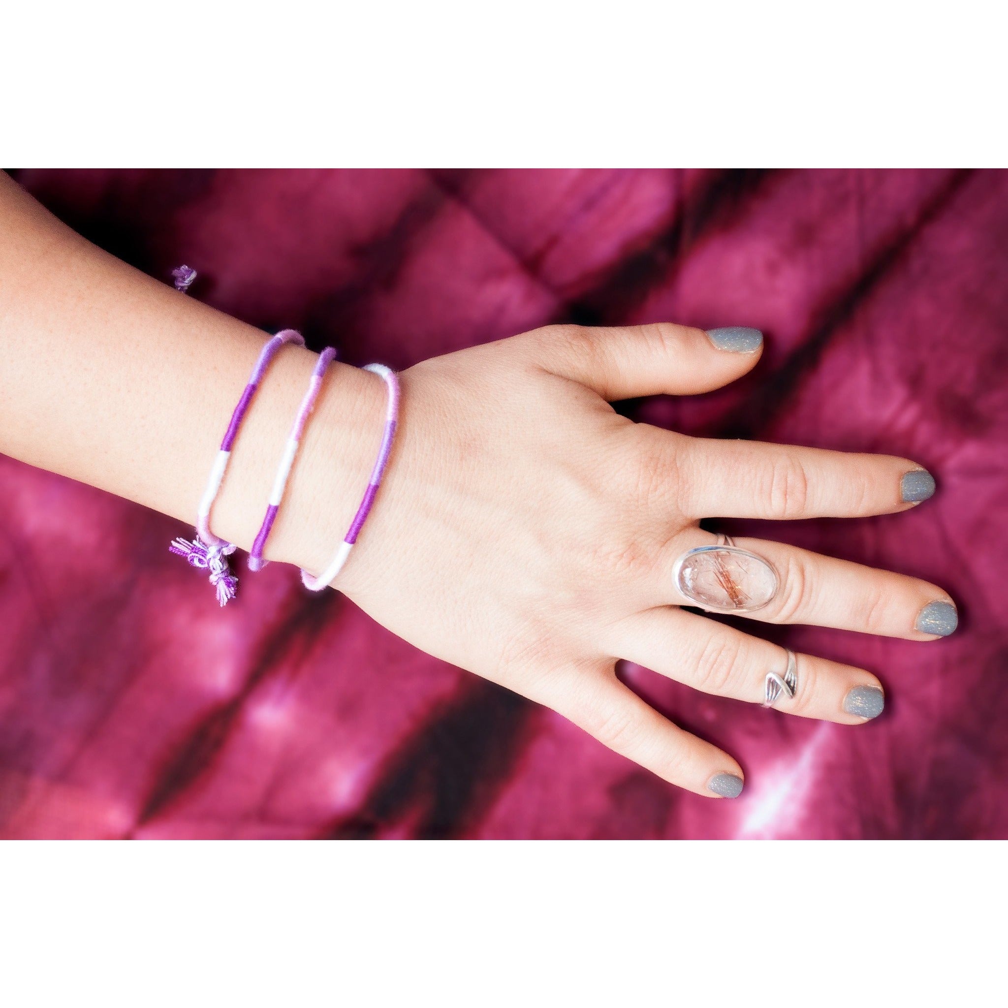 Friendship Bracelet Pack: Lavender - Cali Kind Clothing Co. 