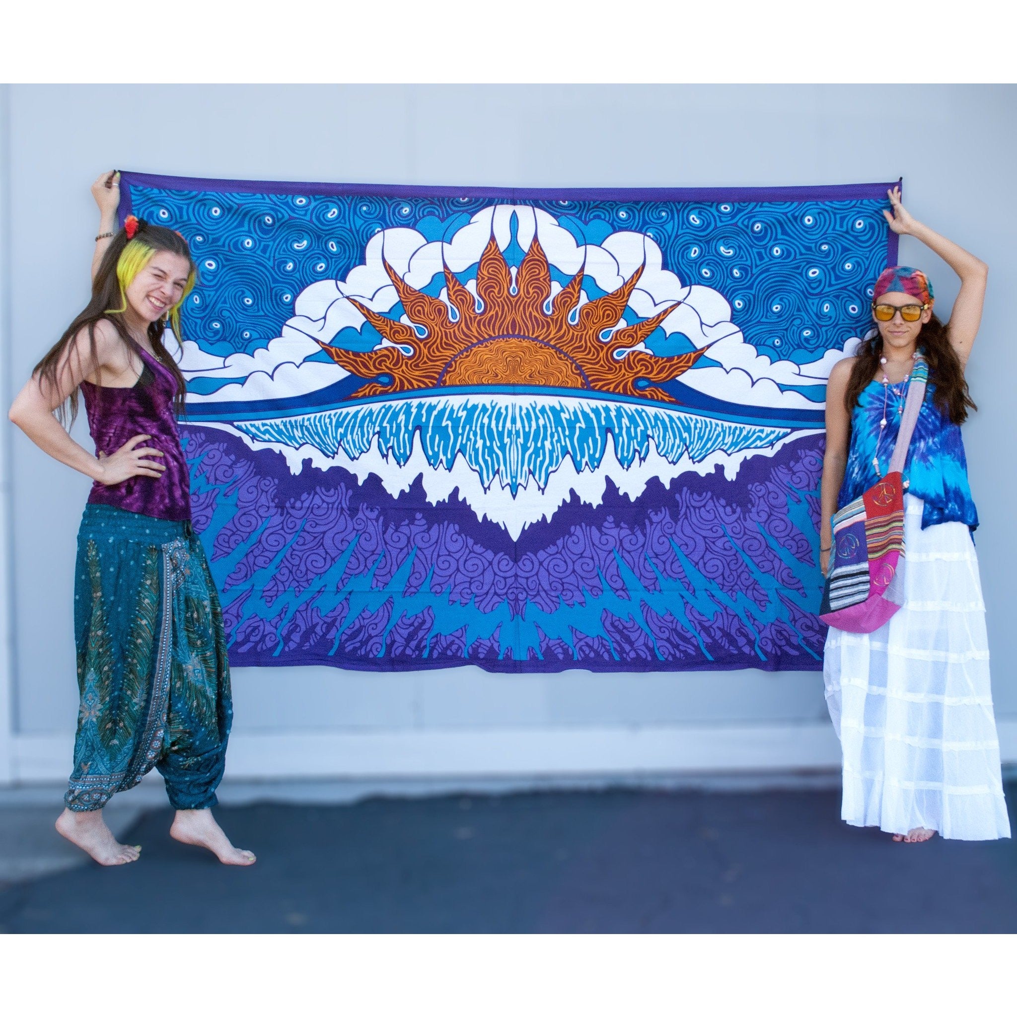 Sunset Wave Single Tapestry - Cali Kind Clothing Co. 