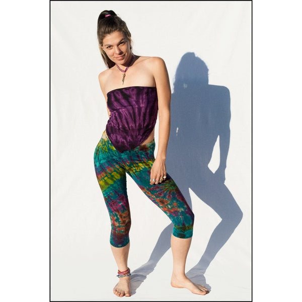 Rio tie-dye capris leggings