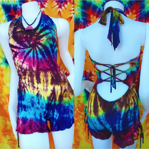 Tie Dye Festy Romper