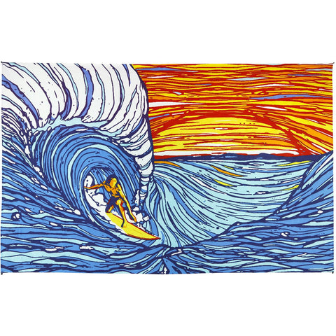 Sunset Surf Tapestry