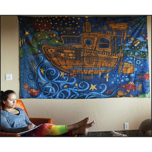Tugboat 3D Tapestry