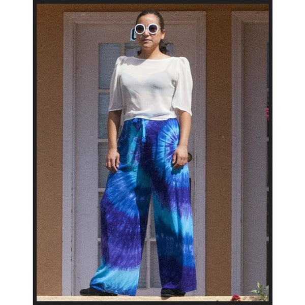 Cool Color Spiral Wrap Pants