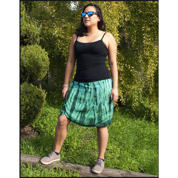 Short tie-dye Wrap Skirt