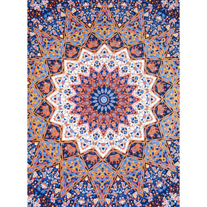 3D Mandala: Organge/Blue - Cali Kind Clothing Co. 